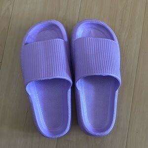 Women’s purple slip ons